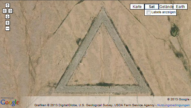 Ein Dreieck in der Wüste